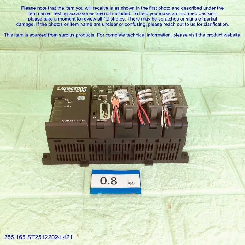 Direct Logic 205, DL250 D2-12ND3-2 D2-16TD1-2, PLC Set as photos, SN:9709, SALE.