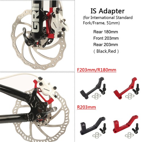 IS/PM 180/203mm Adapter MTB Bike Disc Brake Caliper Front&Rear Rotor ...