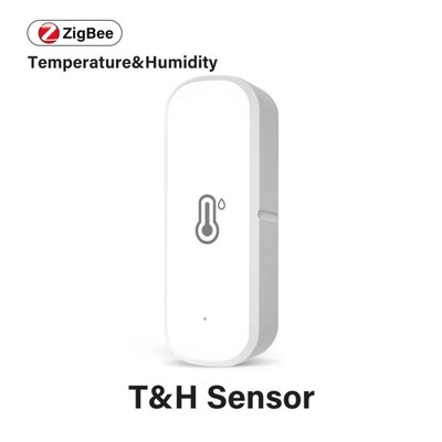Wifi / ZigBee Tuya Smart Temperature And Humidity Sensor Battery Powered Smart H