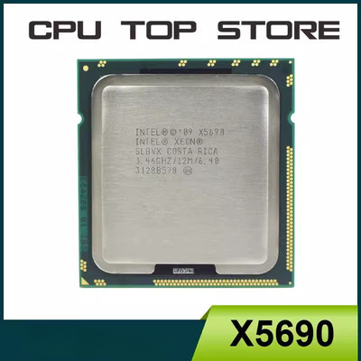 Intel Xeon X5690 SLBVX 3.46GHZ 12MB 6.4GT/s LGA 1366 Hex 6-Core CPU
