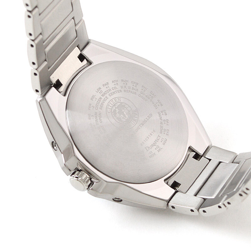 Pre-owned Citizen Attesa Cb3010-57l Eco-drive Radio Titanium Sapphire Crystal Watch Men's