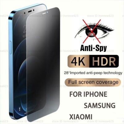 Privacy Anti Spy Tempered Glass For Xiaomi Redmi Note 11 10 Pro 10S 11S Mi 10T