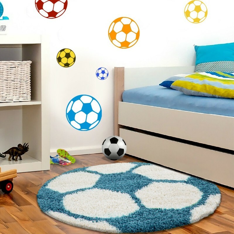 Ayyildiz Teppiche | Fun | Fußball-Design | Kinderteppich | Hochflorteppich