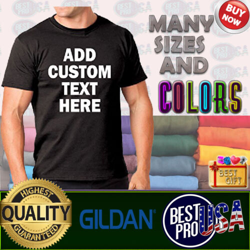 Custom Personalized T Shirts Your Own Text Many Colors Business Tshirt Tee Gift 