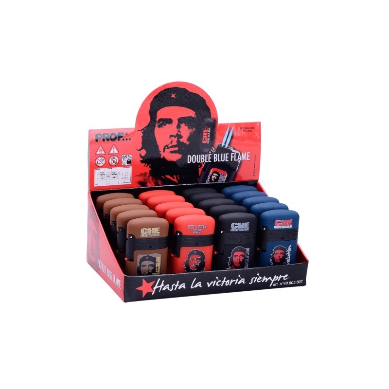 Confezione Box 20 Pz Accendini Ricaricabili Doppia Fiamma Che Guevara dfh