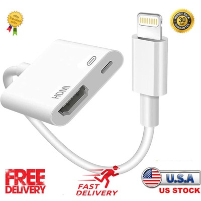 Lightning To HDMI Digital TV AV Adapter 1080P HDMI Cable For Apple IPad IPhone