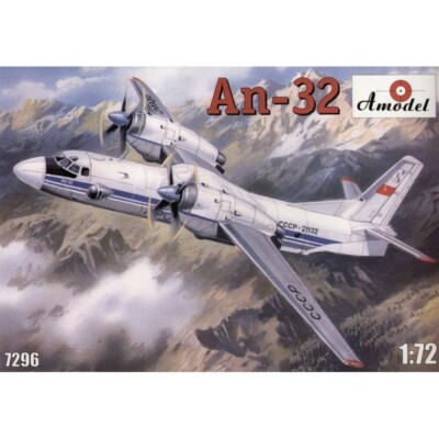 An-32 Soviet transport aircraft Amodel7296 Plastic model airplane kit Scale 1:72