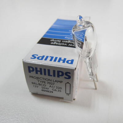 PHILIPS 7027 Lamp 12V50W Microscope Slit Lamp 409829 Spectrophotometer Light