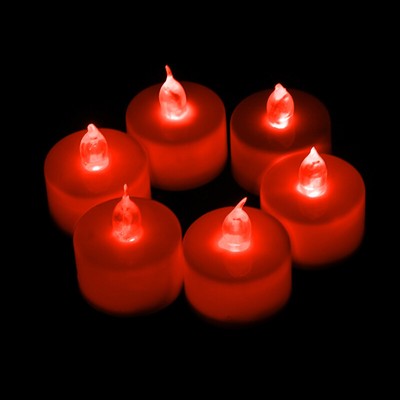 6xVelas LED de té a granel Velas de té sin llama Funciona con pilas Velas falsas