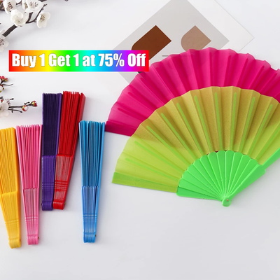 Folding Hand Held Fans Portable Dances Fan Plastic Fan Wedding