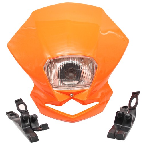 Headlight Fairing Head Light Pit Dirtbike Bike Streetbike Naked Motor Universal