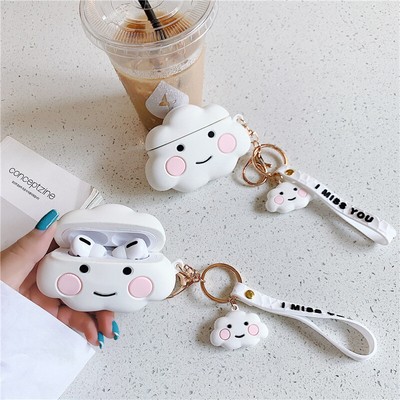Cute Cloud Silicone Earphone Cover For AirPods 3 Pro 1/2 HUAWEI FreeBuds 4i 3Pro