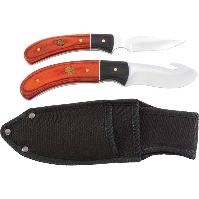 3 Piece Field Butcher Dressing Big Game Deer Processing Hunting Kit Knife Set