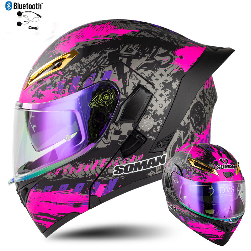 Motorbike Modular Helmet W/sun Lens Ece