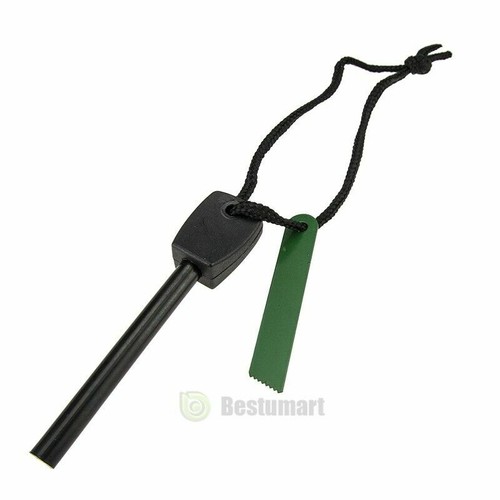 10-100PCS Waterproof Permanent Match Lighter Striker Fire Starter Emergency Tool