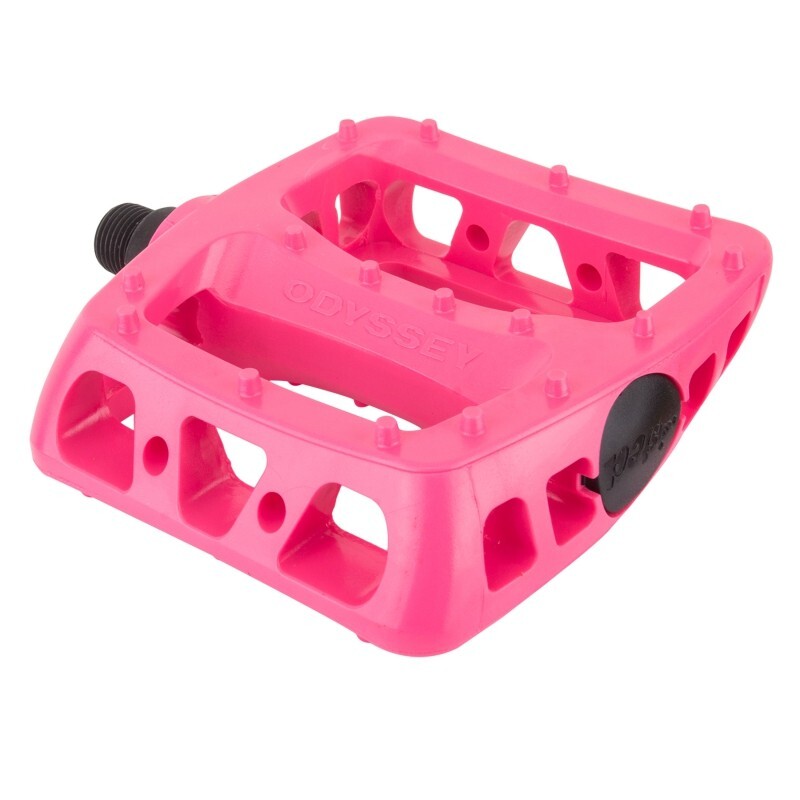 ODYSSEY TWISTED PC PEDALS - PLATFORM COMPOSITEPLASTIC 916 HOT PINK