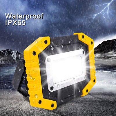 Rechargeable Portable Solar LED COB Work Light Camping Emergency Floodlight (Best Led Rechargeable Emergency Light)