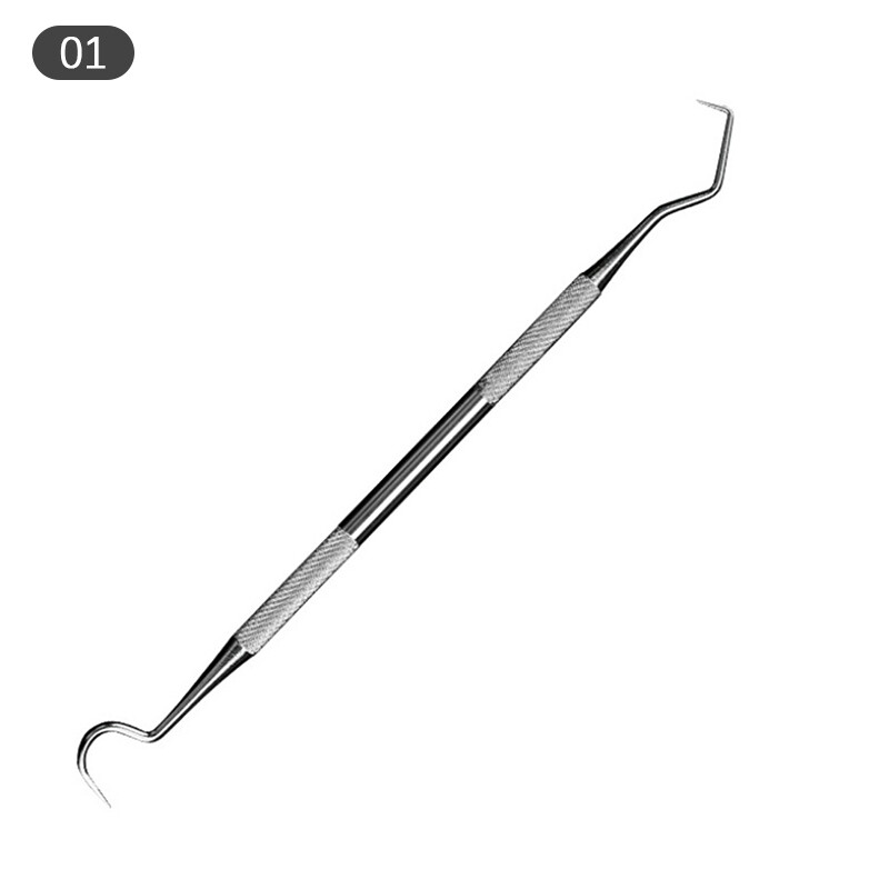 1/6PCS Stainless Steel Dental Mirror Dental Kit Pocket Mouth Mirror