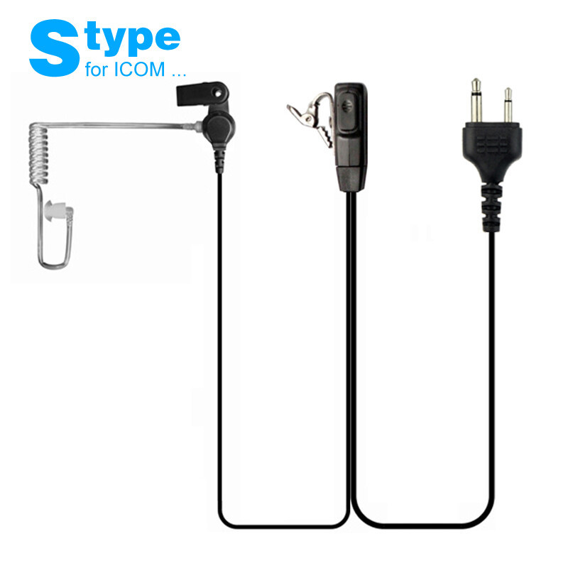 Earpiece Headset Mic for ICOM IC-V8 IC-V82 Cobra Vertex VX-200 Walkie Talkie