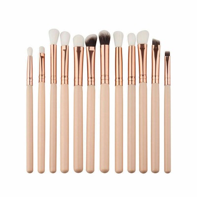 12tlg Make Up Pinsel Set Schminkpinsel Eyeliner Lidschatten Lip Kosmetik Kit 