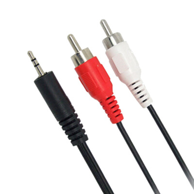 1.2m 3.9Feet 3.5mm Plug Jack to 2RCA Male Audio Cable Splitter Phone to Sp..hu