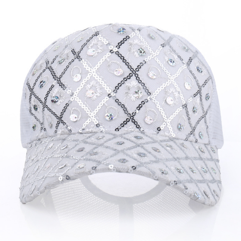 Donna Lustrini Rete Cappello Baseball Stile Camionista Sole Traspirante SPORTS