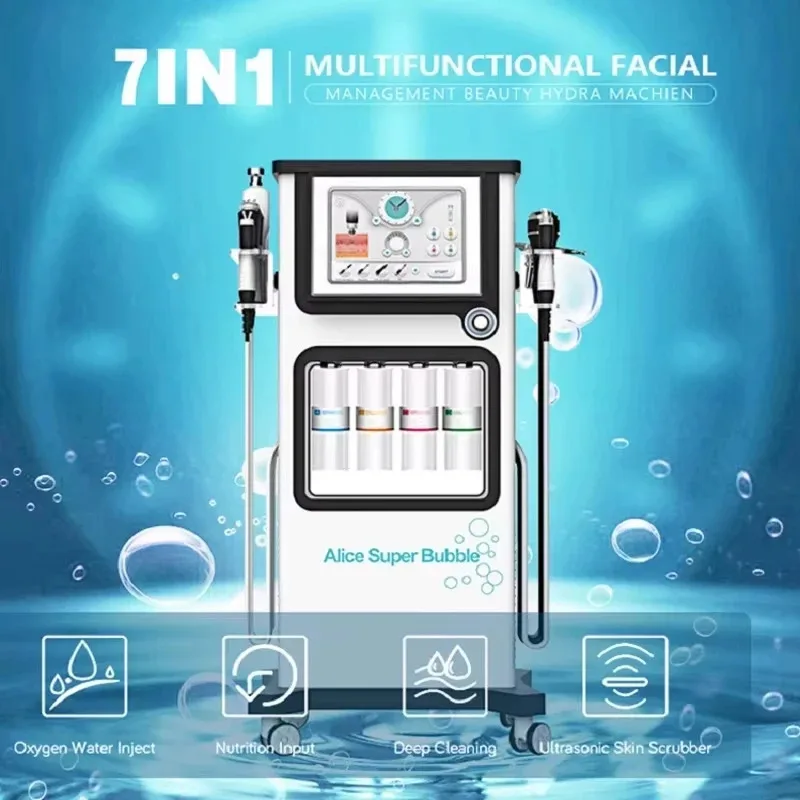 2025 New Alice Super Bubble 7 In 1 Facial Cleaning Exfoliate Infuse Oxygenate Sk