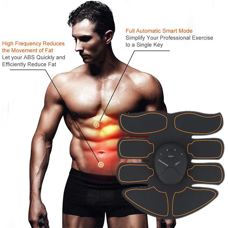 EMS Abdominal Muscle Toning Trainer ABS Hips Stimulator Toner Fitness Binder Gym