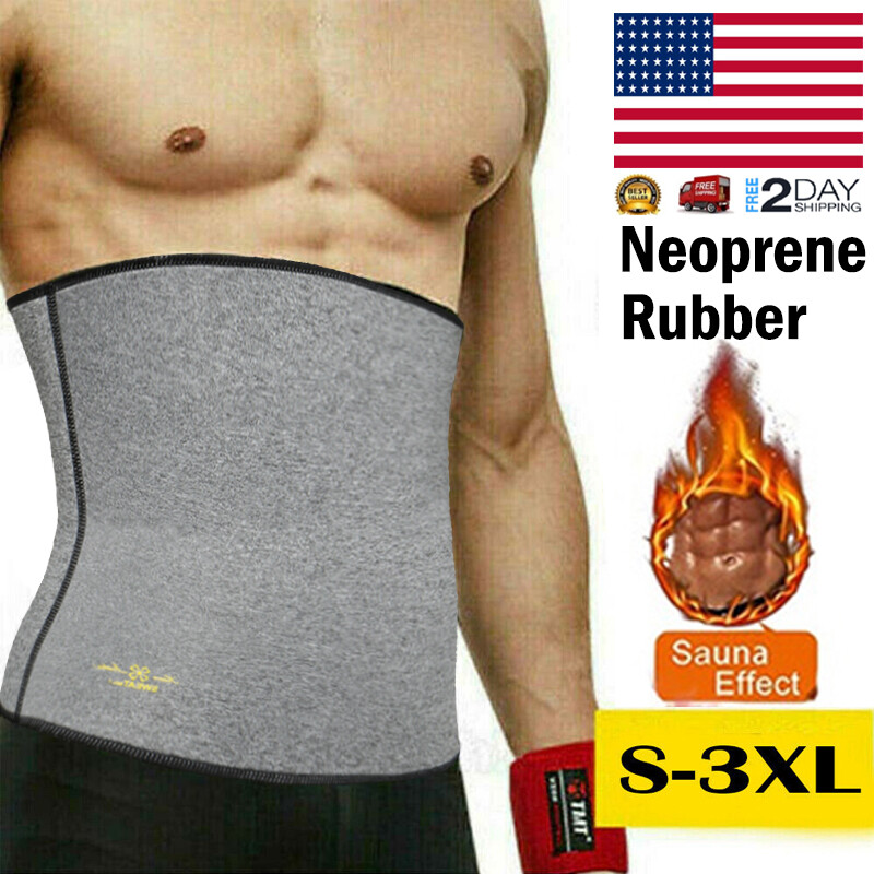 Men's Waist Trainer Training Thermo Girdle Sweat Sauna Belt Body Shaper Sports