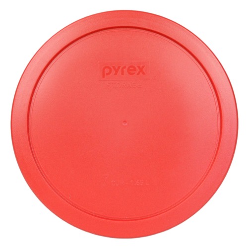 Pyrex 7202-PC Green 7200-PC Orange 7201-PC Blue 7402-PC Red 7PC Plastic Lids