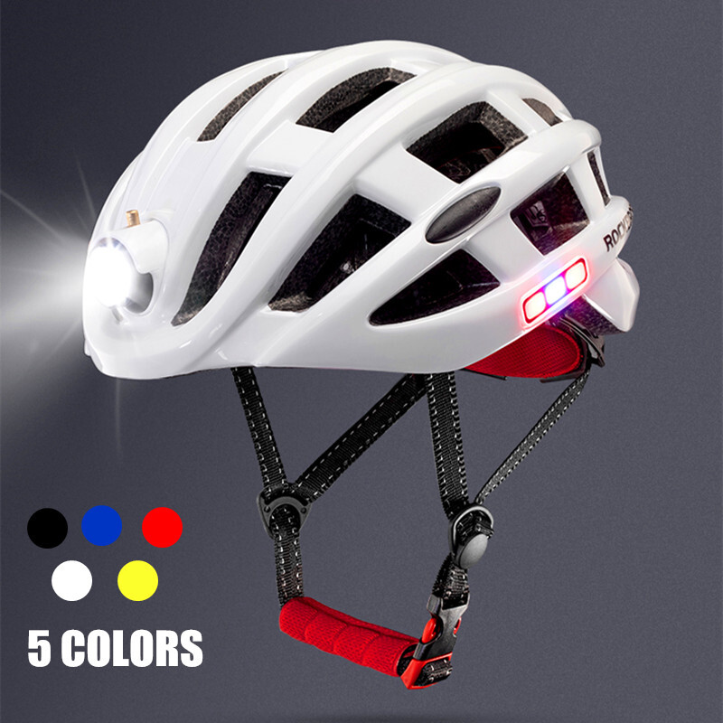 Rockbros Ultralight Bicycle Cycling Helmet Safety LED Light 