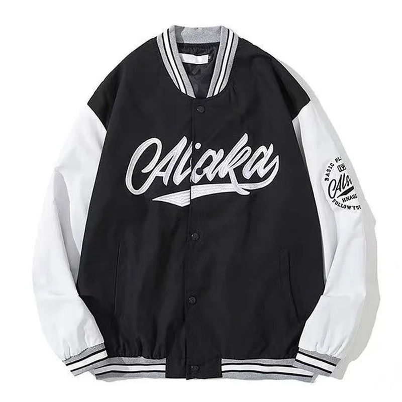 American New Y2K Harajuku Retro Hiphop Cartoon Letters Graphic Embroidery Oversi