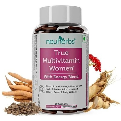 True Multivitamin Women Supplement With Minerals, Vitamin C B D , Iron & Zinc
