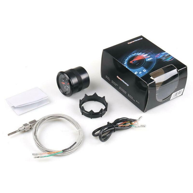 Car 2" 52mm 7 Color LED Exhaust Gas Temp Gauge Pointer EGT Temperature Meter