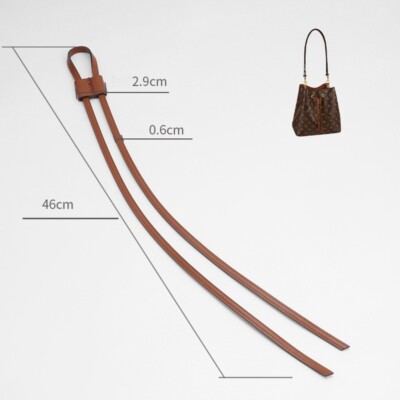 Leather Straps Drawstring Replacement For LV NEONOE Monogram Bag Handbag