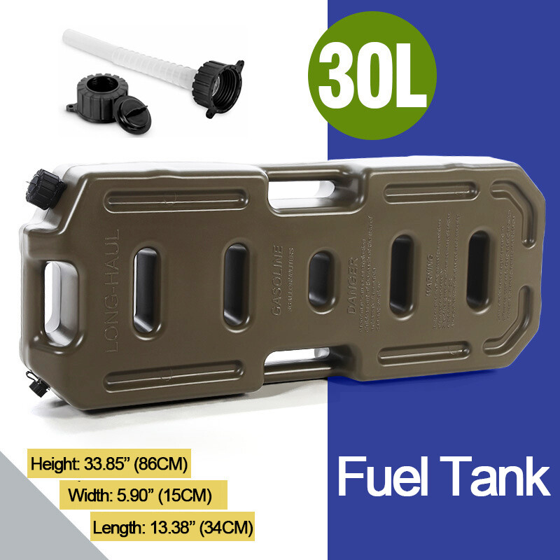 30L 8 Gallon Fuel Gas Oil Storage Tank Can Container For Jee