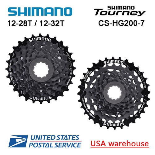 Shimano Hg50 7 Speed Bicycle Cassette Silver 12 28 Teeth For Sale Online Ebay