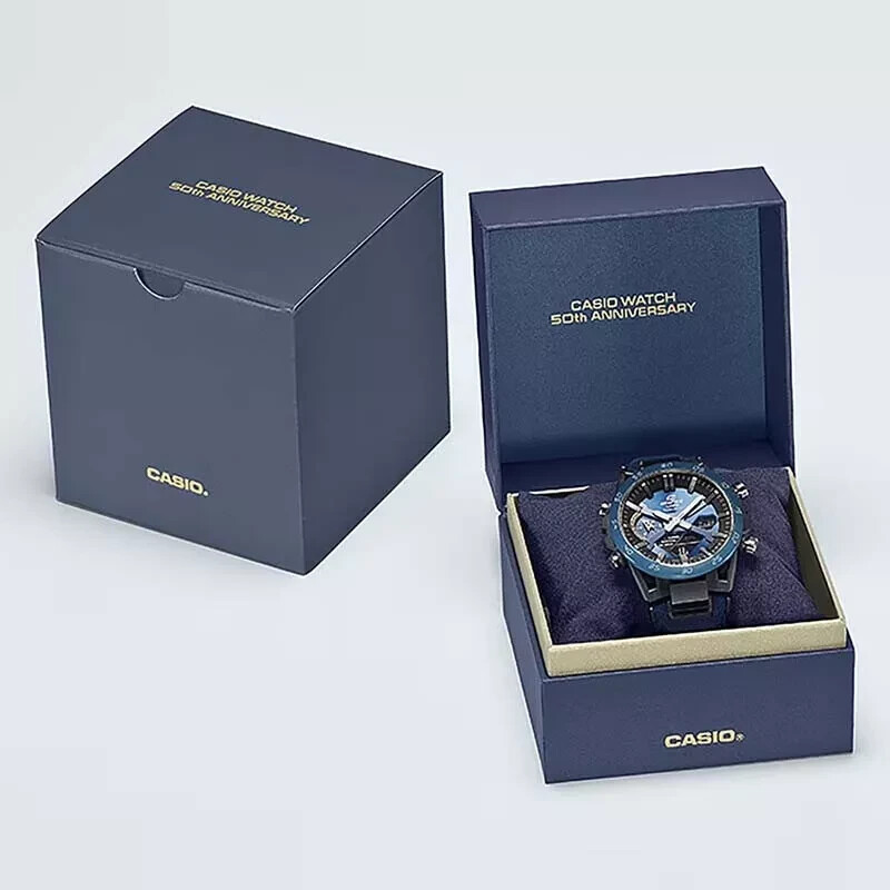 Pre-owned Casio Edifice Sospensione Ecb-2000ss-2ajr 50th Anniversary Limited Men Watch
