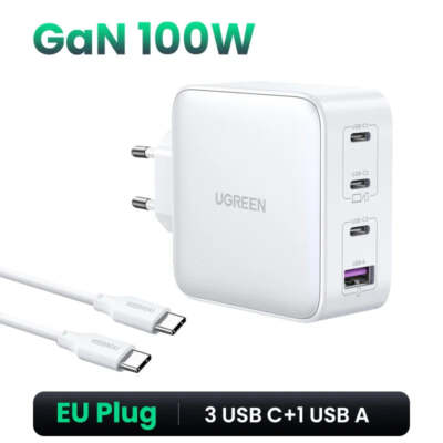 UGREEN USB Charger 100W GaN Charger for Macbook tablet Fast Charging for iPhone