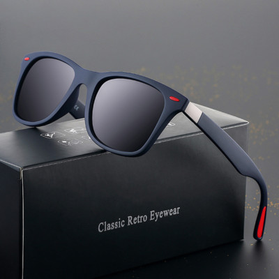 HD Polarized Sunglasses Men Retro Classic Square Outdoor Drving Eyewear Glasses