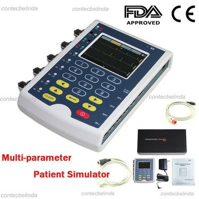 Touch Screen Patient multi-parameter Simulator ECG/IBP/RESP/TEMP Arrhythmia 