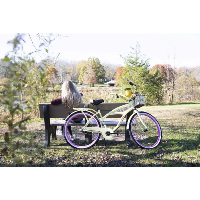 Women's Margaritaville Cruiser Bike 26" Perfect Fit Frame, Yellow