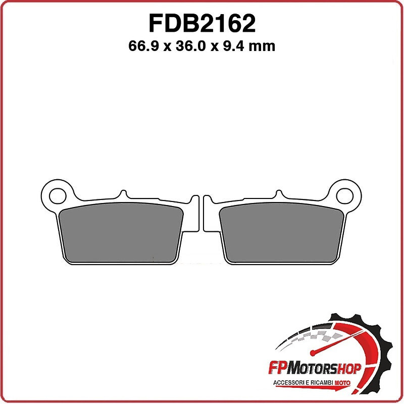 PASTIGLIE FRENI PER MOTO FDB2162EF BETA RR 125 4T ENDURO AC/LC 08>12 HM CRM