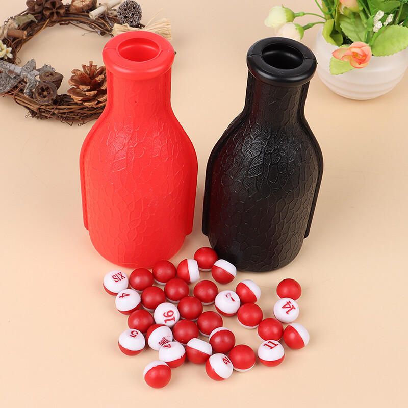 Pool Snooker Billiard Table Kelly Pool Shaker Bottle + 16 Tally Balsl
