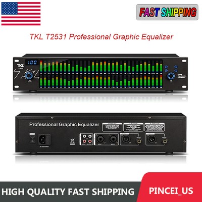 TKL T2531 Professional Graphic Equalizer Audio Processor 2U Spectrum Display US/