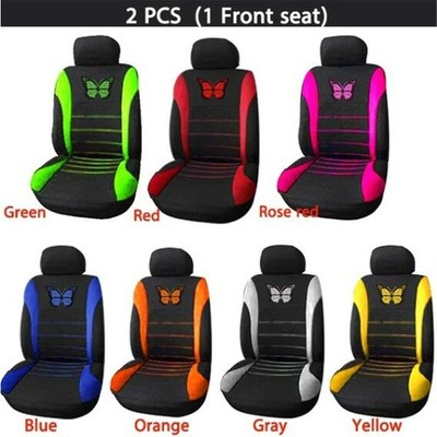 2/4/9Pcs Universal Full Set Auto Butterfly Seat Covers Protector For Car SUV