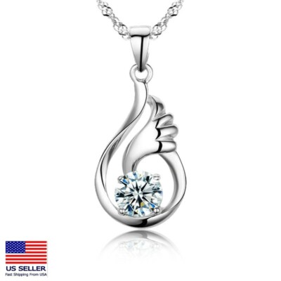 [wingbling] 韓国☆925Silver☆Glory Crystal Necklace wingbling] 韓国☆925Silver☆Glory Crystal Necklace (wing