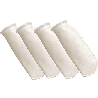 4 Packs of Filter Socks, 200 Micrometres, for Fish Tank/Saline Aquarium, Pond,h