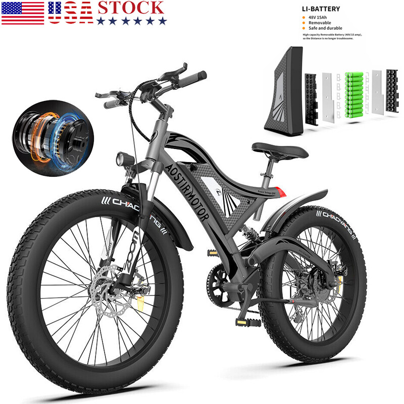 Aostirmotor 48V/15Ah E-bike 750W Mountain Bicycle 26