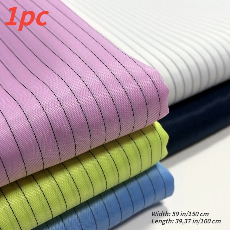 Stripe Anti-Static Fabric Conductive Cloth Electromagnetic Protection Coveralls